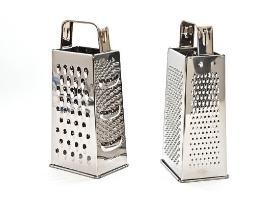 Bild von Vierkantreibe / Rohkostreibe, EDELSTAHL, ca. 23 cm