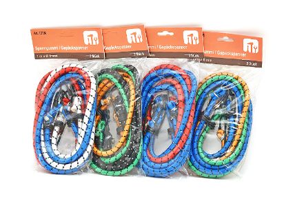 Bild von Spanngummi, Gepäckspanner,3er 1m x Ø 8 mm, farbl. sort.