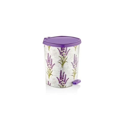 Bild von Mülleimer mit Muster und Pedalantrieb 3  set (20 Lt-11 Lt- 6 Lt ) D044-X118