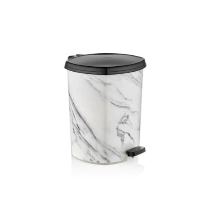 Bild von Mülleimer mit Muster und Pedalantrieb 3  set (20 Lt-11 Lt- 6 Lt ) D044-X128