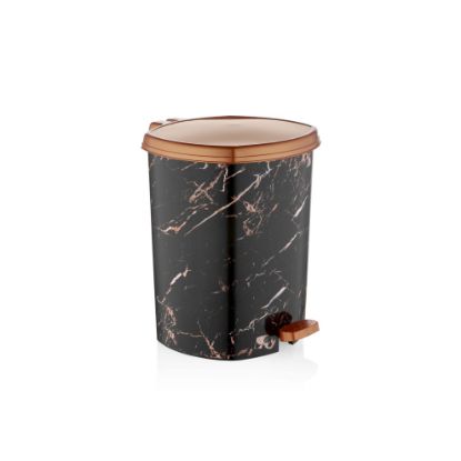 Bild von Mülleimer mit Muster und Pedalantrieb 3  set (20 Lt-11 Lt- 6 Lt ) D044-X129