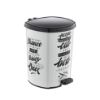 Bild von Mülleimer mit Muster und Pedalantrieb 3  set (20 Lt-11 Lt- 6 Lt ) D044-X138