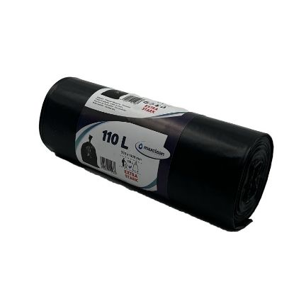 Bild von Müllsack Maxclean 110 lt Stark (15x10 Rolle/Krt)